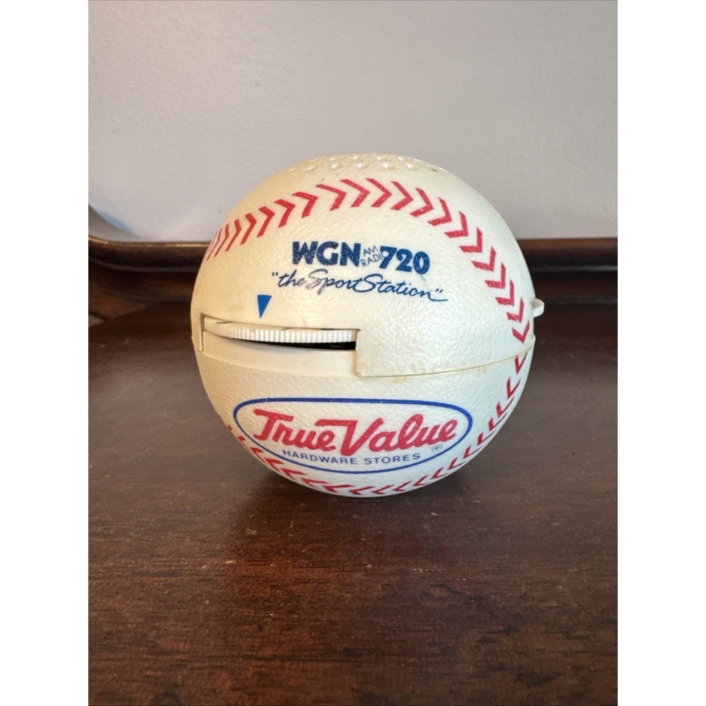 WGN Chicago Cubs & True Value AM Radio 720 Promotional Baseball **Not Working**